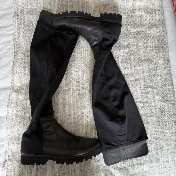 Donald Pliner Black Knee-High Boots - Picture 3 of 4